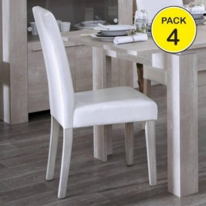 Pack de 4 Cadeiras Guevara (Branco) Pack de 4 Cadeiras Guevara (Branco)