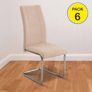Pack de 6 Cadeiras San (Bege) Pack de 6 Cadeiras San (Bege)