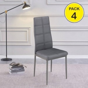 Pack 4 Cadeiras Axiss (Cinza) Pack 4 Cadeiras Axiss (Cinza)