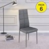 Pack 6 Cadeiras Axiss (Cinza)