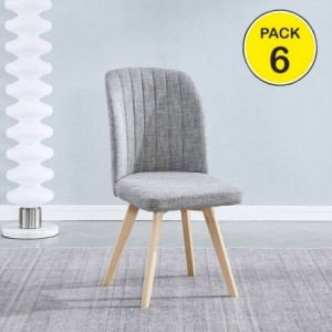 Pack de 6 Cadeiras Lane (Gris) Pack de 6 Cadeiras Lane (Gris)