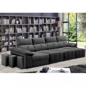 Sofá 3L + Chaise Long c/ Cama King Prime (375x160cm) Sofá 3L + Chaise Long c/ Cama King Prime (375x160cm)