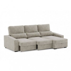 Sofá 2L + Chaise Long  c/ Cama e Baú Oslo (270x158cm) Sofá 2L + Chaise Long  c/ Cama e Baú Oslo (270x158cm)