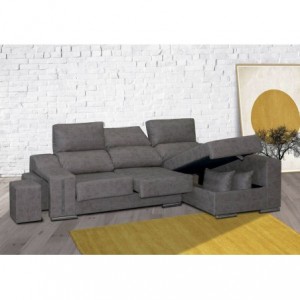 Sofá 2L + Chaise Long c/ Puffs Rio (265x140cm) Sofá 2L + Chaise Long c/ Puffs Rio (265x140cm)