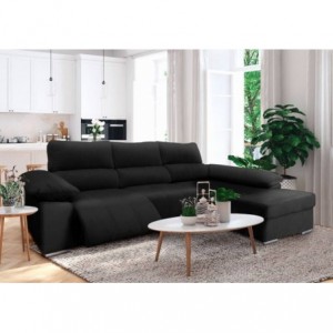 Sofá 2L + Chaise Long Relax c/ Função Elétrica Lisboa (295x170cm) Sofá 2L + Chaise Long Relax c/ Função Elétrica Lisboa (295x170cm)