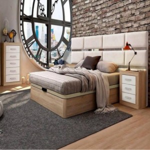 Quarto Completo Lara c/ Cabeceira Estofada Vigo Alongada Quarto Completo Lara c/ Cabeceira Estofada Vigo Alongada