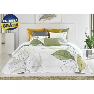 Conjunto de Colcha Angela 250x260cm - Verde (c/ Entrega GRÁTIS) Conjunto de Colcha Angela 250x260cm - Verde (c/ Entrega GRÁTIS)